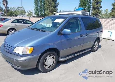 2001 Toyota Sienna Xle из США, поврежденный, VIN 4T3ZF13C41U373962